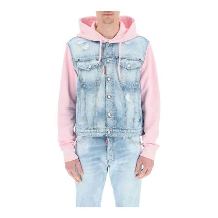 Dsquared2 pastel sky dan Jacka blå, Herr, Herr, Storlek: M