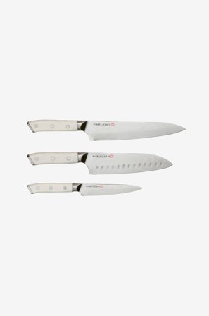 Markus Aujalay - Knivset Damaskus 3 delar - Silver - Köksknivar & tillbehör - Från Homeroom