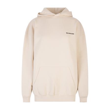 Balenciaga, Hoodies Beżowy, Mężczyzna, Rozmiar: M