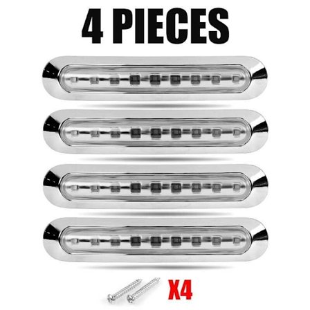 4 stk. Hvide 9 LED Positionslys til Lastbil Trailer R