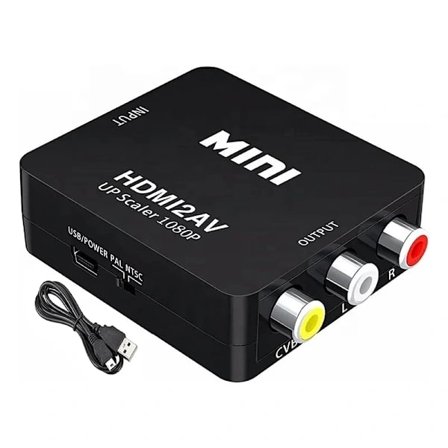 HDMI till AV/RCA 1080P Signalomvandlare Universell
