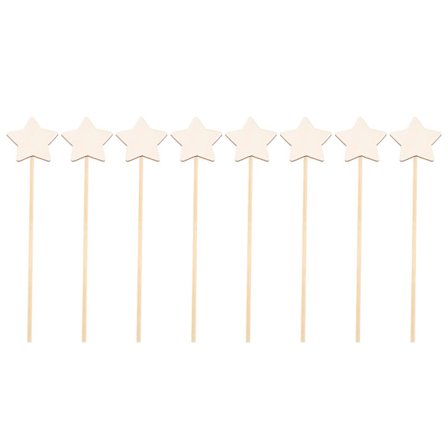 8 stk. gør-det-selv fe-tryllestave håndlavede træ fe-tryllestave pinde gør-det-selv maleri fe-tryllestave