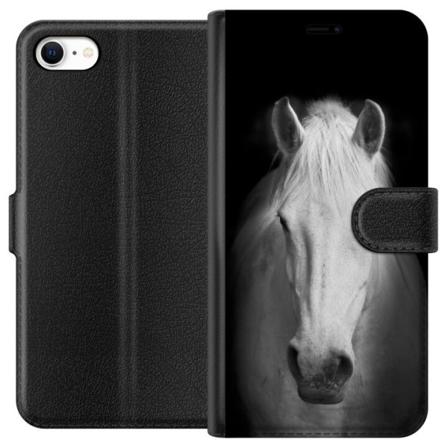 Apple iPhone 6 Lompakkokotelo Valkoinen Hevonen