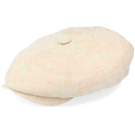 Stetson - Beige flatcap Caps - Hatteras Linen/Silk Beige Flat Cap @ Hatstore