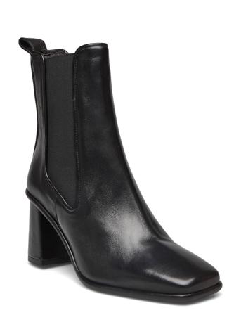 Booties Shoes Boots Ankle Boots Ankle Boot - Heel Musta Billi Bi