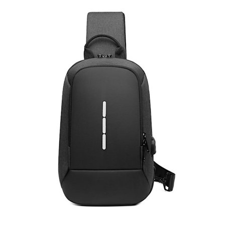 Antistöld Crossbody Sling Bag, Bröstväska Laddning, Axelväska För Män Kvinnor