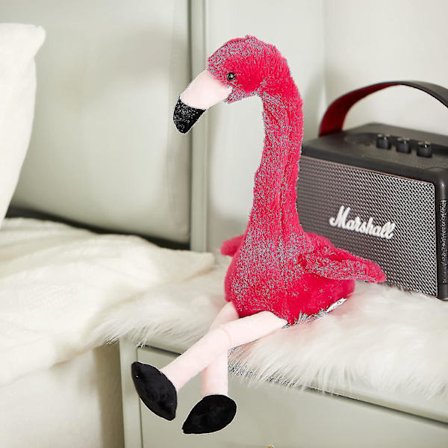 1 stk. Talende Flamingo Gentager Hvad Du Siger Interaktive Søde Plyslegetøj Udstoppede Dyr Fødselsdagsgaver Til Drenge Og Piger, Rød