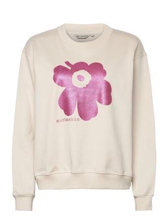 Leiot Unikko Placement Sparkle Sweat-shirt Genser Creme Marimekko*Betinget Tilbud