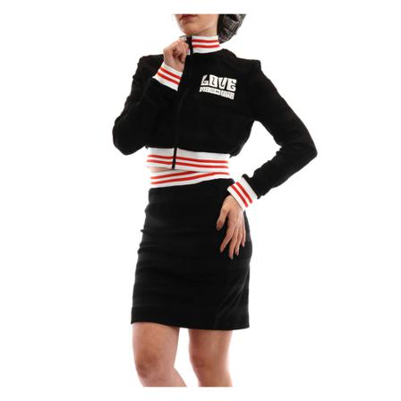 Love Moschino W-3435-01-M4359 With Zipdress Sort, Dame