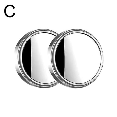 2 kpl kuolleen kulman peili pyöreä HD-lasi kupera 360° sivupeili autoon