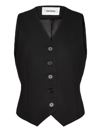 Srhibiscus Waistcoat Soft Rebels Black
