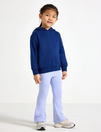 Lindex Leggings Flare Brushed Inside - Purple - 116