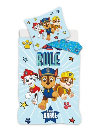 BrandMac Bed Linen Junior Paw Patrol Pp 1097 - 100X140, 40X45 Cm - Blue - 100X140.40X45CM