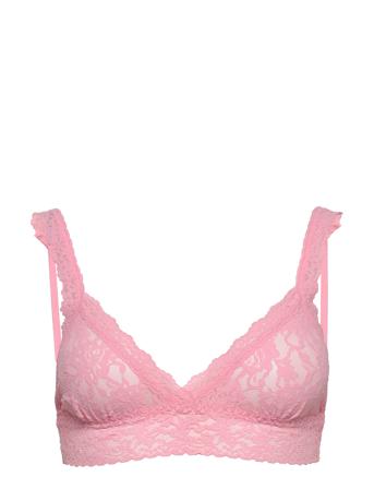 Hanky Panky Signature Lace, Crossover Bralette Lingerie Bras & Tops Soft Bras Triangle Bras Lyserød Hanky Panky
