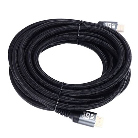 HDMI-kabel 8K 48 Gbps forgyldt HDR VRR QMS 5 meter til TV-skærmcomputer