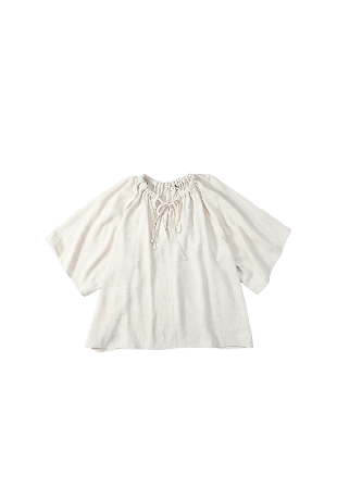 Wera Blus med knytband BLUE Blusar Brun 36