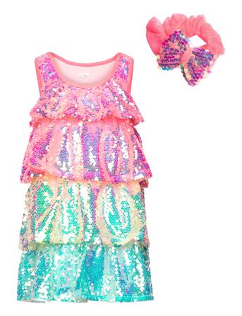 Ceremony Dress + Scrunchie Dresses & Skirts Dresses Partydresses Multi/patterned Billieblush