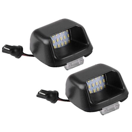 LED-nummerskyltsbelysning för Navara D40 2004-2018 - Högkvalitativ belysning [] svart