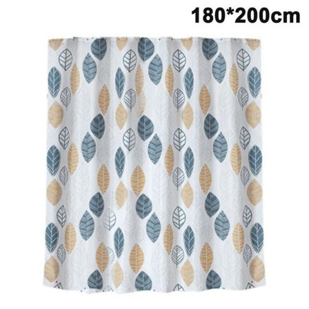 Vandtæt tykt polyester bruseforhæng Polyester stof Vandtæt bruseforhæng til badeværelse Maskinvaskbar (180 x 200 cm)