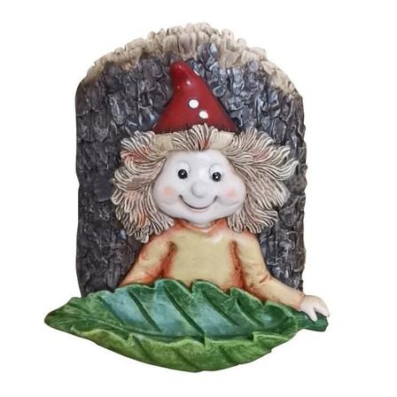 Harpiks jente figur fuglemater tre hengende hage ornament