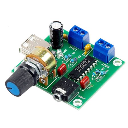 Mini Effektförstärkarkort 5W+5W HiFi Tvåkanalig PM CM2038 5V USB Strömförsörjning Ljudförstärkare