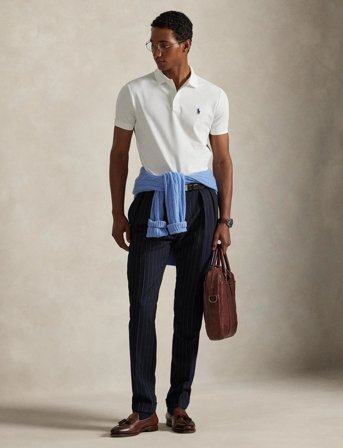 Polo Ralph Lauren Stretch Mesh-Ssl-Psh - White - XXL