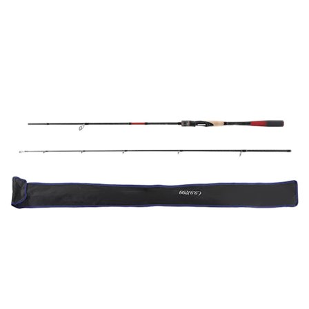 Kulfiber Lige Håndtag Fiskestang Bærbar Rejse Fiskestang til Karper Små Aborrer Bække Damme 1,98m