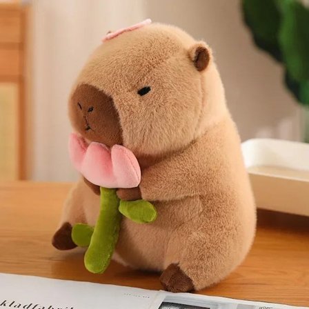 Kawaii Anime Capybara Brød Plyslegetøj Kreativt tøjdyr Capybara Toast Dukke Pige Fødselsdagslegetøj Kæreste Sød gave
