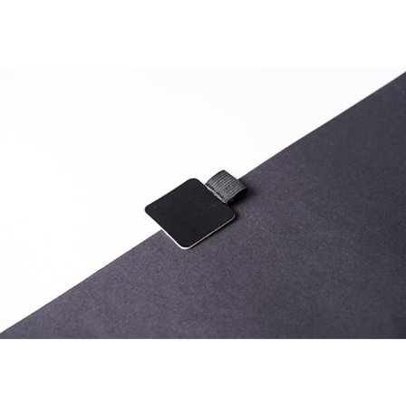 Musta 10 kpl:n itseliimautuva kynäteline joustavalla nahkalla B