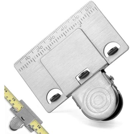 Metal målebånd Holder Clip Nøjagtig og klar måleværktøj Træbearbejdning Positionering Tilbehør Træbearbejdning Måle Positioneringsværktøj 3 stk.