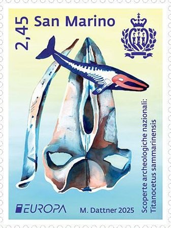 San Marino - EUROPA 2025 Nationale arkæologiske opdagelser - Postfrisk frimærke