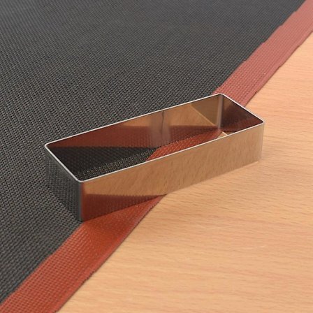 Ruostumattomasta teräksestä valmistetut moussemuotit, suorakulmaiset kakkumuotit, leivontatarvikkeet (LGL)