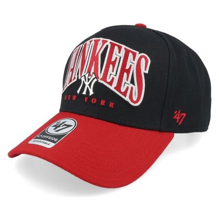 47 Brand - MLB Svart adjustable Keps - New York Yankees MLB Dribble 47 Offside Black/Red A-frame Adjustable @ Hatstore