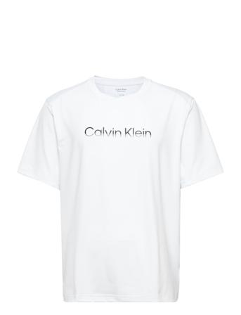 Wo - S/S T-Shirt White Calvin Klein Performance