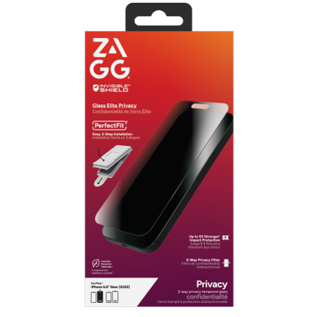 ZAGG Invisibleshield Glass Elite Privacy Glass til iPhone Air