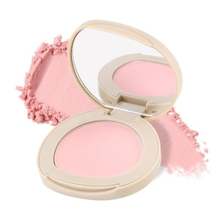 Pudder Blush, Mat Enkelt Presset Blush til Kinder, Langtidsholdbar Naturlig Glød til Hverdagsmakeup og Sensitiv Hud
