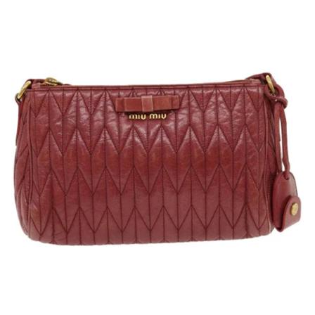 Miu Miu Pre-owned, Pre-owned Leathershoulder-bags Roze, Dames, Maat:ONE Size,leer