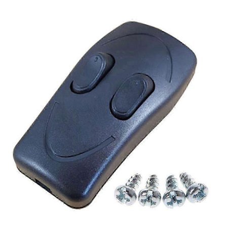 Dubbel Kontroll Strömbrytare Golvlampa Bordslampa Tryckknapp Strömbrytare Tvåvägs Strömbrytare