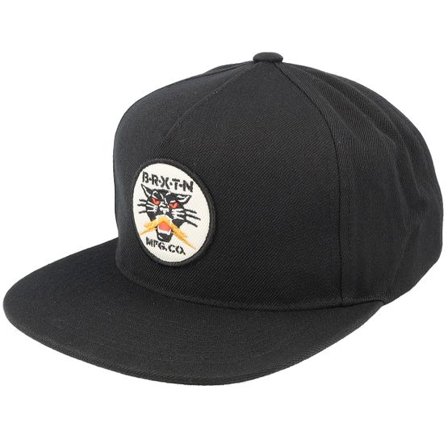 Brixton - Svart snapback Keps - Sparks Medium Profile Black Snapback @ Hatstore