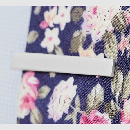 Pasador de corbata corto blanco para hombres - Pasadores de corbatas para corbatas estrechas