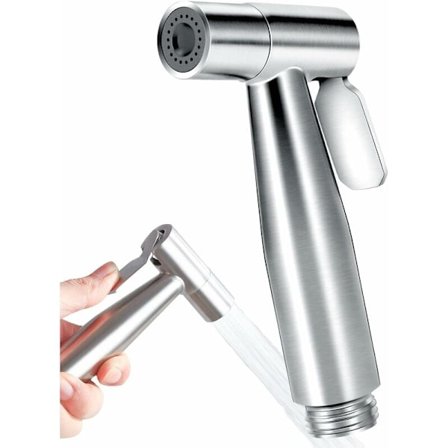 Toalett Dusch, Toalett Dusch, Bärbar Toalett Badkar Dusch, Rostfritt Stål Bidet Spray Set (Enkel Spray Pistol)