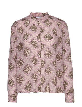 Elmy Shirt Aop 9695 Bluse Langermet Rosa Samsøe Samsøe