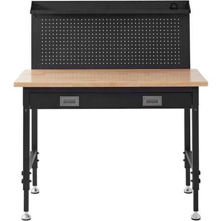 Justerbart Arbetsbord-Duoku-28-39,5"-Garage Arbetsbord med Ek- och Kolfibertankar-2000 lb Kapacitet