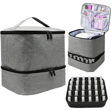 ING Oppbevaringsboks med lokk for UV-lampe, gelnegler, neglestylistutstyr, neglekunstoppbevaring, profesjonell negleveske