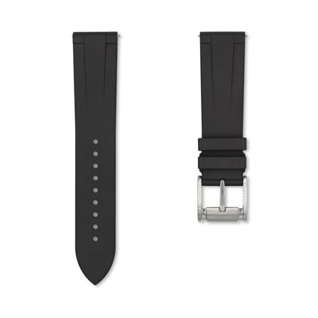 Elegant klockarmband av gummi (FKM) - Svart | Armband Från Yedi