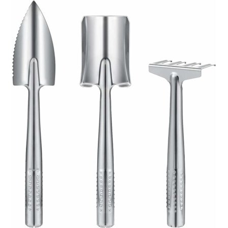 3-delars trädgårdssats, rostfria trädgårdsverktyg, miniträdgårdsverktyg för vuxna barn