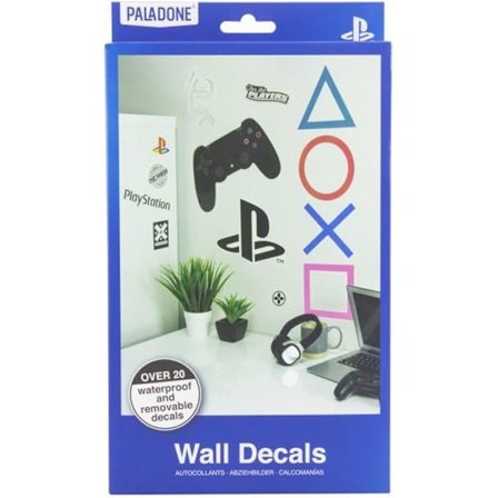 Vægklistermærker - PALADONE - PlayStation - 22 Klistermærker - Vandtætte - Aftagelige