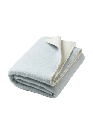 VIDE Pläd i ullmix 130x170 cm Filtar & plädar Blå ONESIZE