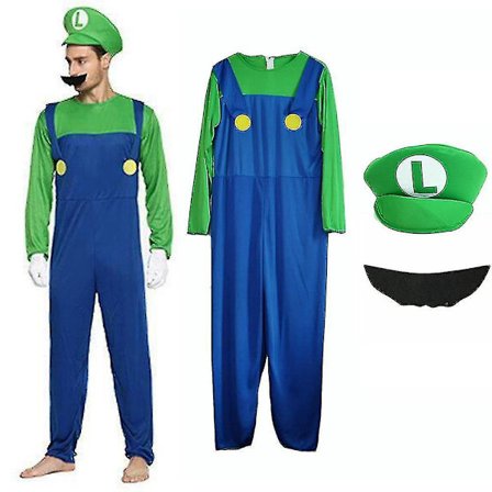 Super Mario Bros Unisex Aikuisten ja Lasten Cosplay-naamiaisasu