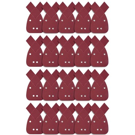 20 stk. trekant slibeark sandpapir 180 korn museslibeark sandpapir til Black and Decker detalje håndsliber